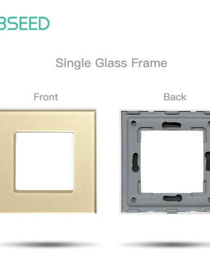 Luxurious Gold Glass Smart WiFi Wall Switch - Advanced Home Automation Solution
