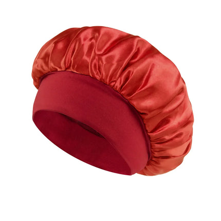 Women Satin Bonnet Hair Bonnet for Sleeping Hair Care Silk Bonnets Solid Wide-brimmed Sleeping Hat with Elastic Soft Band women-satin-bonnet-hair-bonnet-for-sleeping-hair-care-silk-bonnets-solid-wide-brimmed-sleeping-hat-with-elastic-soft-band