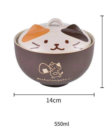 Playful Japanese Cat Ceramic Bowl Collection - Elevate Your Dining with Whimsical Delight