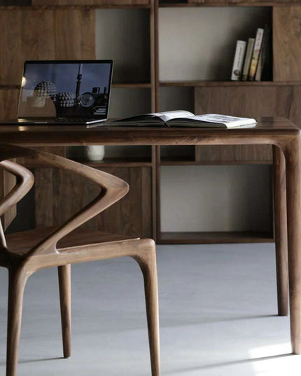 Chic North American Black Walnut Lounge Chair for Multi-Purpose Use