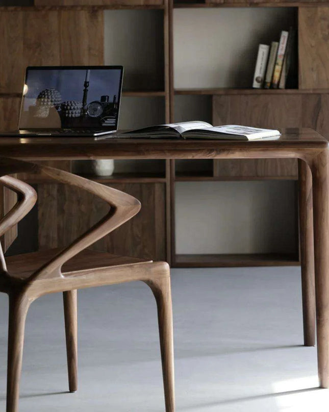 Chic North American Black Walnut Lounge Chair for Multi-Purpose Use