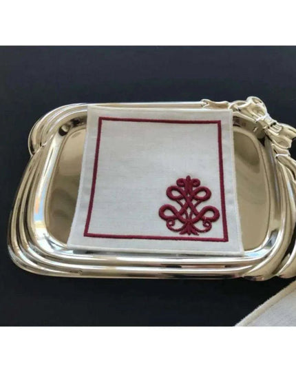 Luxurious 3D Embroidered Placemat Collection: 12-Piece Set for Exquisite Dining