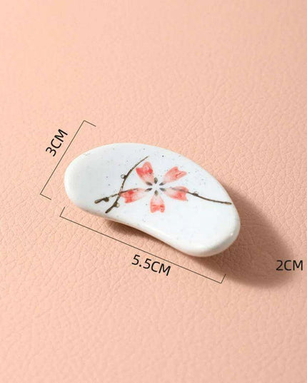 Chic Japanese Ceramic Chopstick Rest - Enhance Your Dining Experience