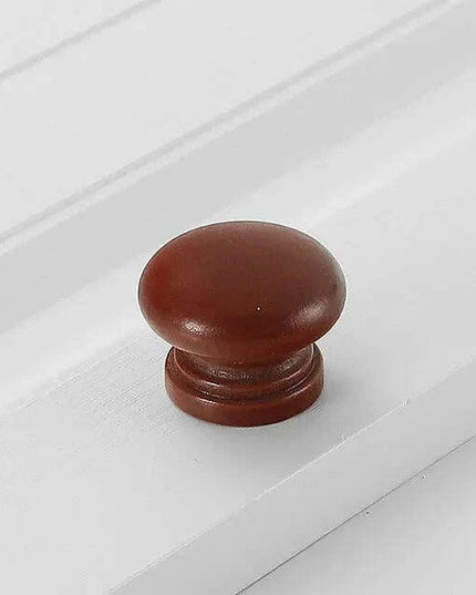 Chic Wooden Cabinet Knobs - Distinctive Walnut & Beech Drawer Handles for Elegant Home Interiors