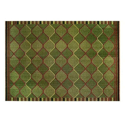 Luxurious Green Tartan Area Rug for Stylish Home Interiors