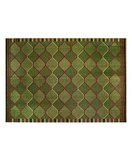 Luxurious Green Tartan Area Rug for Stylish Home Interiors
