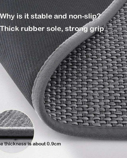 Luxury Quick-Dry Anti-Slip Linen Doormat for Enhanced Safety and Style