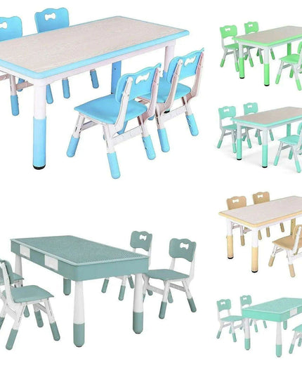 Ergonomic and Adjustable Kids Table and Chair Set for Safe Playtime