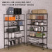 Heavy-Duty Adjustable Metal Storage Rack with 6000 lbs Capacity and Versatile Shelving Options