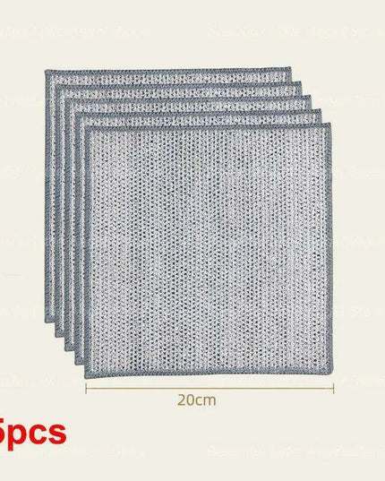 Ultra-Durable Double-Layer Microfiber Cleaning Cloths - Non-Scratch Dish Rags for Home and Kitchen, Available in Sets of 5/10/15/20