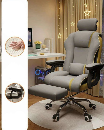 Pink Gaming Throne with Rolling Massage - Elevate Your Workspace!