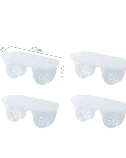 Set of 4 Silent Self-Adhesive Mini Caster Wheels for Easy Movement of Storage Bins and Trash Cans - Scratch-Free and Versatile