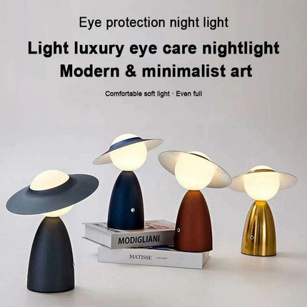 Swordsman Rechargeable Touch Dimming Desk Lamp - Modern Elegance for Home and Office