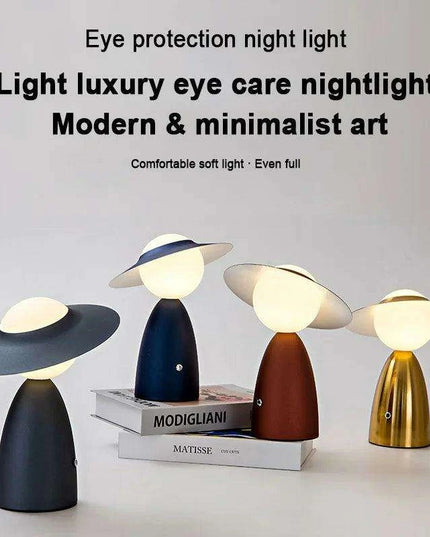 Swordsman Rechargeable Touch Dimming Desk Lamp - Modern Elegance for Home and Office