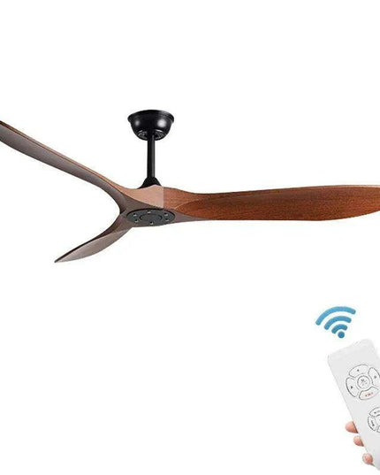 Retro Industrial Ceiling Fan with Remote Control - Chic Air Circulator for Spacious Areas
