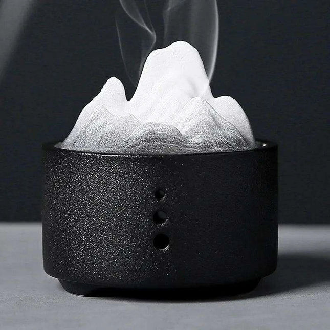 Elegant Zen Ceramic Incense Burner with Mesh Cover - Stylish Home Decor Ashtray and Relaxation Plate