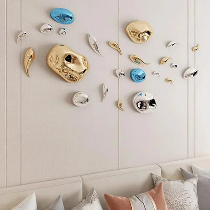 Living Room Wall Pendant Background Display Stereo Stone Wall Hanging