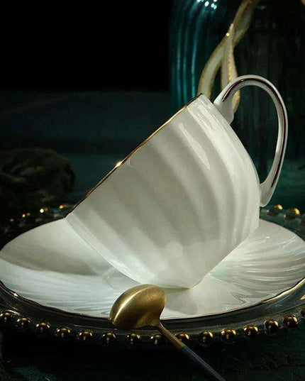 Elegant Handcrafted Gold-Accented Bone China Dinnerware Set