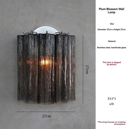 Murano Glass Wall Sconce - French Style LED Wall Light