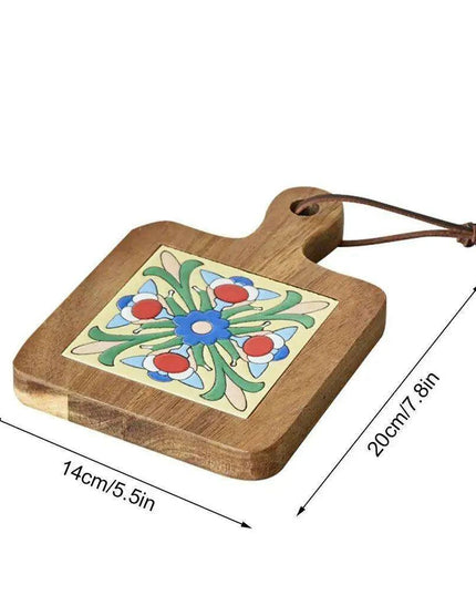 Chic Wooden Beverage Coasters - Heat-Resistant Drink Pads for Home and Workspace