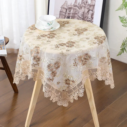 Lace Embroidery Tablecloth — Luxury Wedding & Dining Table Cover