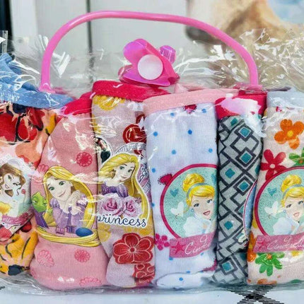 6-Pack Kids Cotton Underwear with Favorite Cartoon Characters - Spiderman, Mickey Mouse, Elsa, and Cars Designs