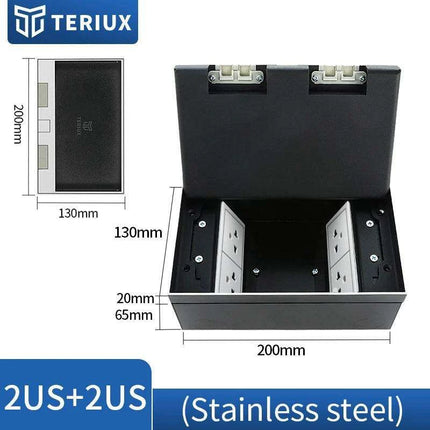 Interchangeable Stainless Steel Floor Socket with Custom Modular Design