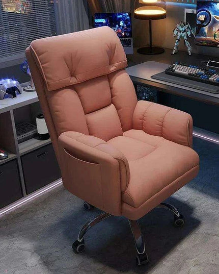 Sleek Nordic Leather Ergonomic Recliner - The Perfect Blend of Comfort for Gaming and Leisure