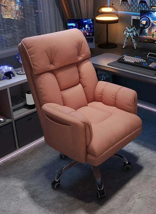 Sleek Nordic Leather Ergonomic Recliner - The Perfect Blend of Comfort for Gaming and Leisure
