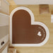 Chic Heart-Shaped Welcome Mat - A Touch of Elegance for Your Home