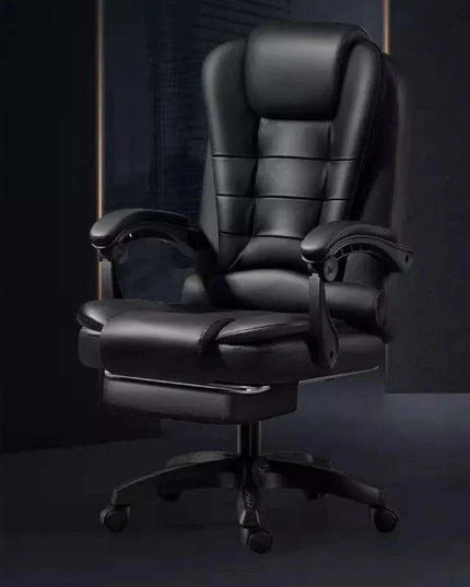 Luxury Black Ergonomic Recliner Chair for Ultimate Gaming and Office Comfort