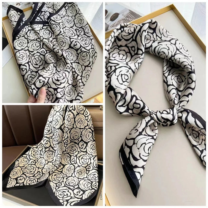 Sophisticated Elegance: Premium Faux Silk Scarf for Versatile Styling