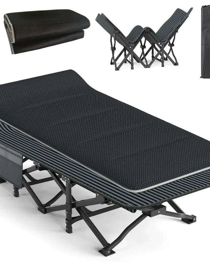Premium Comfort Folding Camping Cot with Superior Stability and Temperature Control for Adults
