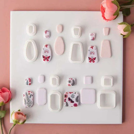 Geometric Elegance Polymer Clay Cutting Tools - Essential for Creative Makers