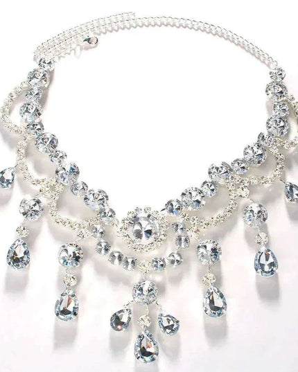 Elegant Water Droplet Choker Necklace for Trendsetting Women