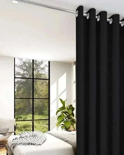 Elegant 15ft x 9ft Thermal Room Divider Curtain for Stylish Spaces