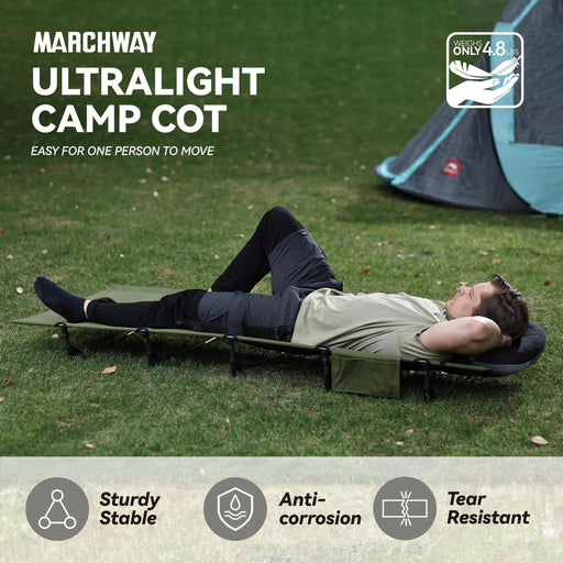 Lightweight Portable Folding Camping Cot Bed for Outdoor Adventures