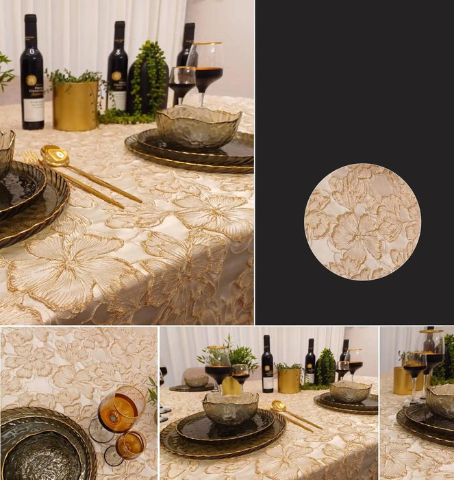 Elegant Designer Table Cloth and Napkin Set with Premium Quality Packaging