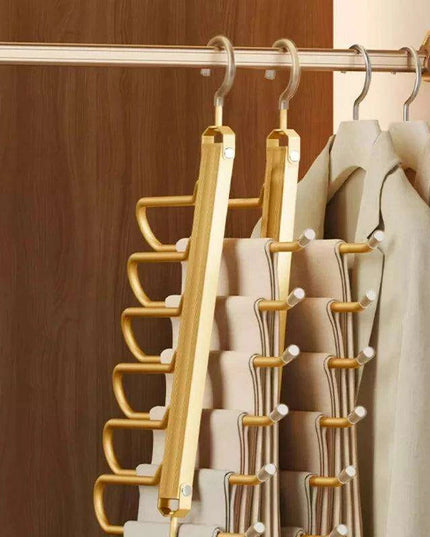 Revolutionize Your Closet Organization with the 6 In 1 Trouser Hangers