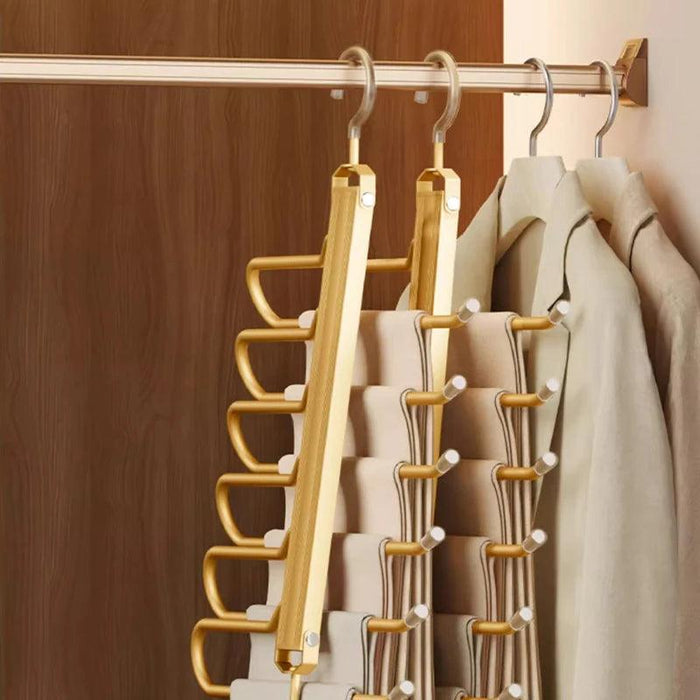 Revolutionize Your Closet Organization with the 6 In 1 Trouser Hangers