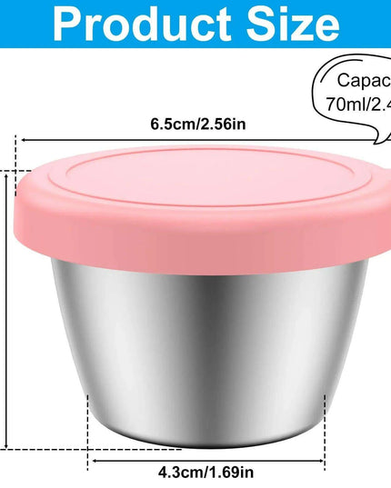 Elegant Stainless Steel Dipping Bowls Collection - 12-Piece Sophisticated Dining Essentials