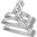 50-Pack Durable Stainless Steel Hangers for Kids' Closet Organization