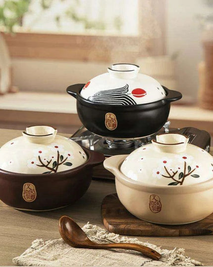 Authentic Japanese Clay Cookware Set for Exquisite Home Cooking
