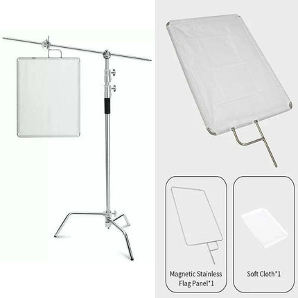 Selens Professional Adjustable C-Stand for Photographers and Videographers - Heavy Duty Aluminum Tripod Support