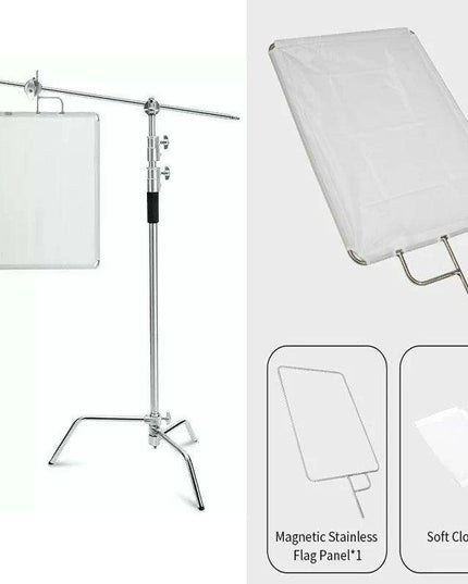 Selens Professional Adjustable C-Stand for Photographers and Videographers - Heavy Duty Aluminum Tripod Support