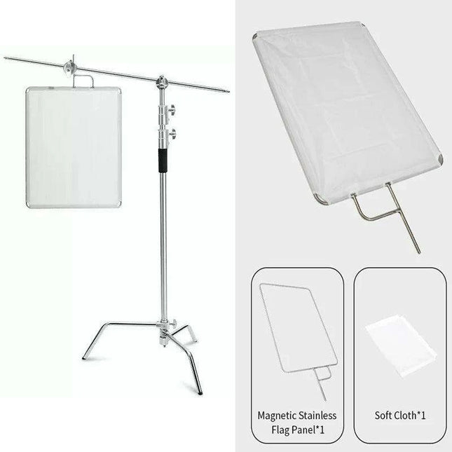 Selens Professional Adjustable C-Stand for Photographers and Videographers - Heavy Duty Aluminum Tripod Support