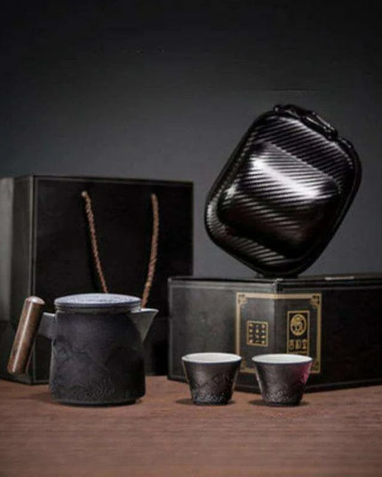 Chic Gradient Travel Tea Set - Perfect for Outdoor Enthusiasts