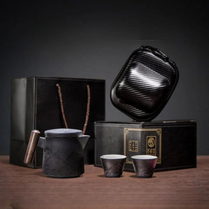 Chic Gradient Travel Tea Set - Perfect for Outdoor Enthusiasts