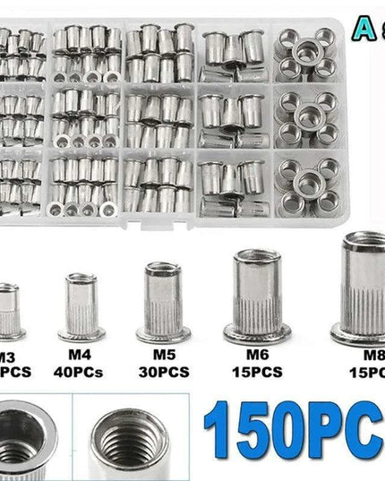 Ultimate Precision Rivet Nut Kit: Complete M3-M8 Stainless Steel & Aluminum Set