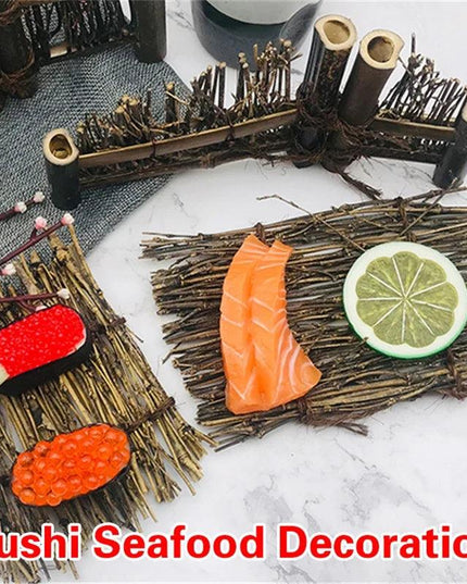 Stylish Bamboo Sushi Platter Set for an Authentic Japanese Culinary Experience